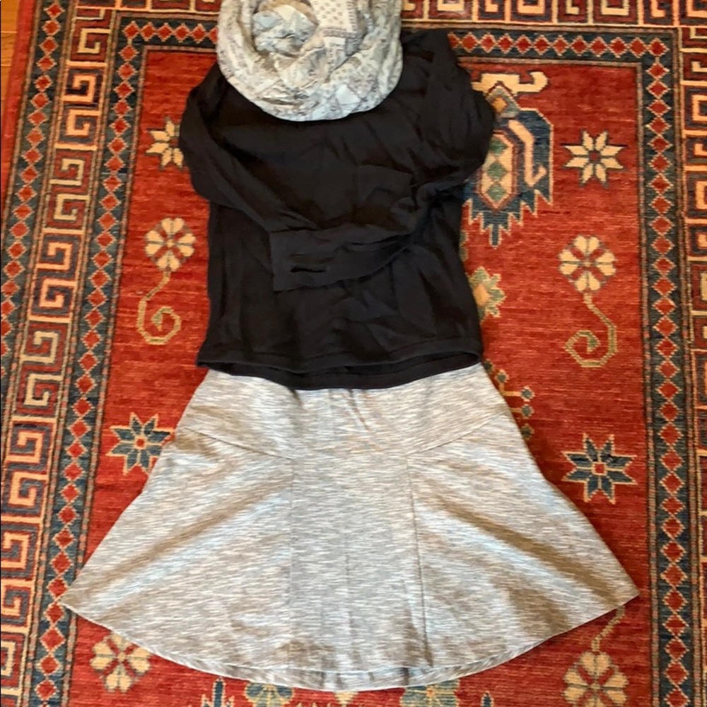 Grey a line skirt - medium